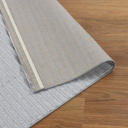 Tapete para Sala Grande 2,50x3,50m Chevron Capadócia Moderno Macio Barra Dobrada Cinza 316 - Coleção - 4