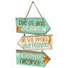 Placa Indicativa para Decoração Frases Praia - 1