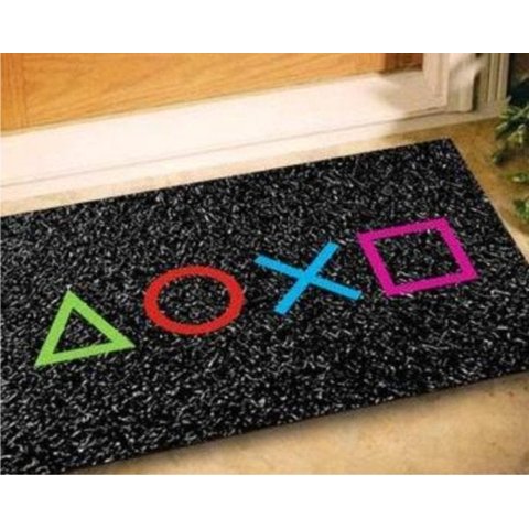 Tapete Capacho Vinil Gamer Botoes Psn - 60x40