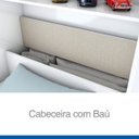 Ver imagem 7 de Guarda-Roupa Solteiro 4 Portas com Espelho e Cama Baú Happy Espresso Móveis