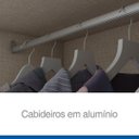 Ver imagem 6 de Guarda-Roupa Solteiro 4 Portas com Espelho e Cama Baú Happy Espresso Móveis