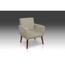 Ver imagem 1 de Poltrona Decorativa Nina Suede Bege - Pandora Decor - Casa Da Poltrona