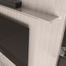 Painel Ripado Oslo para Tv 75 Polegadas 191cm X 250cm Bancada Bali 1.9 Lukaliam Off White - 2