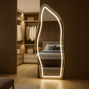 Ver mais imagens de Espelho Orgânico Lopazzi Led Touch 170x70cm Moldura Alumínio Corpo Inteiro Closet Quarto Salão Hall