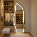 Ver imagem 7 de Espelho Orgânico Lopazzi Led Touch 170x70cm Moldura Alumínio Corpo Inteiro Closet Quarto Salão Hall