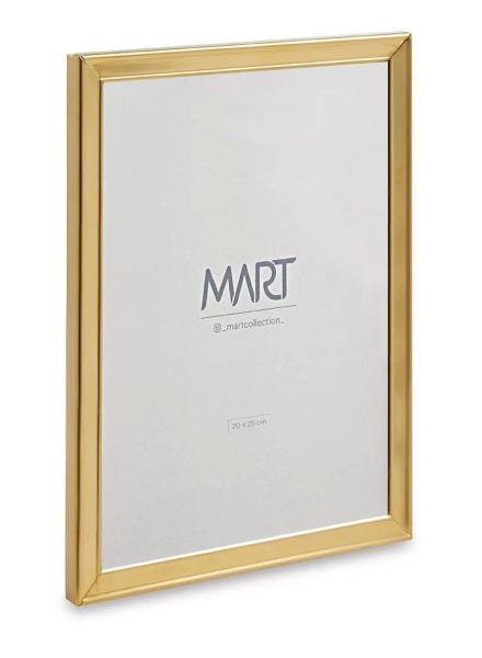 Porta Retrato Dourado em Metal 20x25 cm 11264 Mart