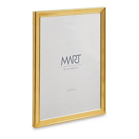 Porta Retrato Dourado em Metal 15x20 cm 11263 Mart