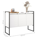 Ver imagem 2 de Aparador Buffet Industrial Turquia Branco