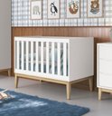 Ver imagem 2 de Berço Americano Classic New Branco Fosco com Natural - MoveisAqui