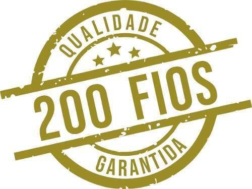 Jogo Lençol Casal Bordado Richilieu 4 Peças 100% Algodão 200 Fios Percal - Azul - 3