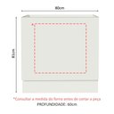 Ver imagem 2 de Balcão para Forno de Embutir 80 X 60 Cm sem Tampo Branco Agata, Glamy, Stella Madesa