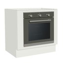 Ver imagem 1 de Balcão para Forno de Embutir 80 X 60 Cm sem Tampo Branco Agata, Glamy, Stella Madesa