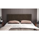 Ver imagem 2 de Cabeceira Casal Laura 1,40 Almofadada Sued Marron