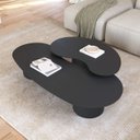 Ver imagem 2 de Conjunto Mesa de Centro Orgânica Lake em Madeira Preto