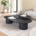 Ver imagem 3 de Conjunto Mesa de Centro Orgânica Lake em Madeira Preto