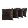Kit 4 Capas de Almofadas Decorativas Sued Lisas 60x60 Lindas - Marrom - 1