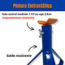 Ver imagem 6 de 4 Cavaletes Aço Carro 2 Toneladas Tripé Apoio Veículo Preguiça Suporte Resistente