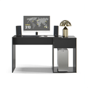 Ver imagem 1 de Escrivaninha com Gaveta para Trabalho Home Office Estudo Flow Ej Móveis Preto