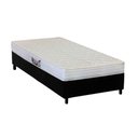 Ver imagem 1 de Cama Box Solteiro: Colchão Espuma Herval AG65 Frontier + Base CRC Suede Black(88x188)