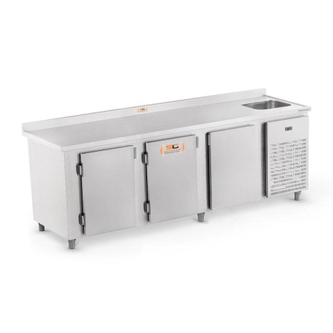 Balcão Câmara De Serviço Comercial Refrigerado Ar Forçado 2,00m Bsraf 2000 220V - Refrimate