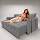 Ver imagem 6 de Sofá Cama Sevilha 1,80m Retrátil Reclinável Confortável