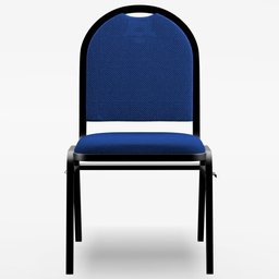 Cadeira Hoteleira Auditório Empilhável Linho M23 Azul - Mpozenato - 10