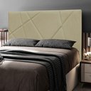 Ver imagem 4 de Cabeceira Cama Box Casal Queen Size Mali 160cm Corano Bege