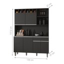 Ver imagem 2 de Armário Cozinha Completo Robin 6 Portas Madri