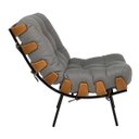 Ver imagem 2 de Poltrona Costela em Lona - Cinza Escuro