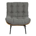 Ver imagem 4 de Poltrona Costela em Lona - Cinza Escuro