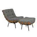 Ver imagem 5 de Poltrona Costela em Lona - Cinza Escuro