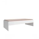 Ver imagem 4 de Jogo de Quarto Chiara Roupeiro 2 Portas Módulo Aéreo e Cama MDP 73cm Branco