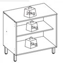 Ver imagem 3 de Balcão Cozinha 2 Portas 80cm Paris Indekes