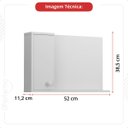 Ver imagem 4 de Conjunto Gabinete para Banheiro Pratiko Avelato Cinza