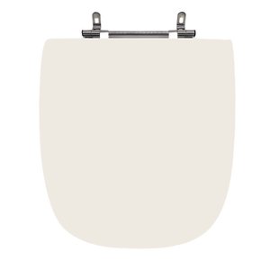 Assento Sanitário Poliéster para Louça City (celite) Aço (reb. Oculto) Pergamon