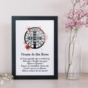 Ver imagem 1 de Quadro Oração De São Bento 24x18cm:Madeira preta