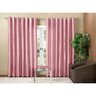Cortina Rosê Lisa para Sala ou Quarto 2m x 1,60m para Varão Simples - 1