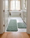 Ver imagem 1 de Kit Tapete + Passadeira Antiderrapante Conforto - Verde