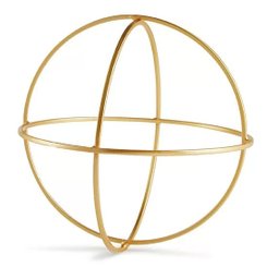 Forma Geométrica Dourada em Metal 10952 Mart - 1