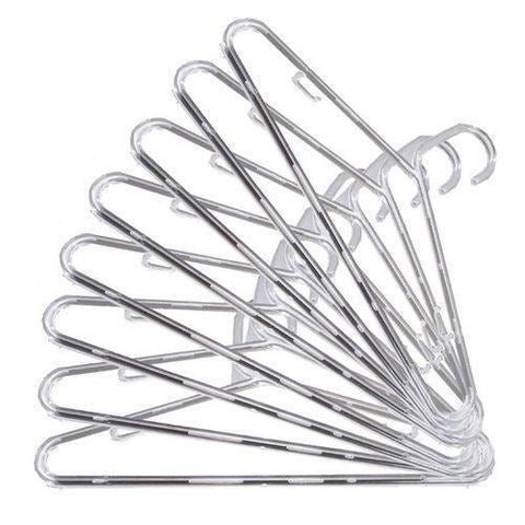 Cabide Acrilico Fino Cristal 50 Unidades