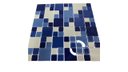 Ver imagem 3 de Pastilhas de Vidro 2,3 X 2,3 e 4,8 X 4,8 La Bella Griffe - Azul