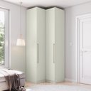 Ver imagem 2 de Guarda Roupa Modulado Canto 2 Portas Seletto Areia