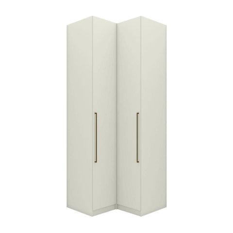Guarda Roupa Modulado Canto 2 Portas Seletto Areia