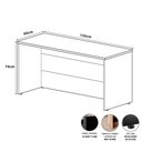 Ver imagem 3 de Balcão de Atendimento Reto 150 cm Recepção Baixo F5 Office
