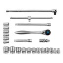 Ver mais imagens de Jogo Ferramentas 1/2'' Maleta Plástica Aço Crv Gross 1414755