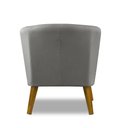 Ver imagem 6 de Kit 2 Poltronas para Sala Decorativa Thaisa Linho Cinza Madelina Decor