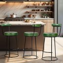 Ver imagem 2 de Kit 3 Banquetas Miami 96cm Couríssimo Verde - Salaone