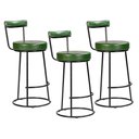 Ver imagem 1 de Kit 3 Banquetas Miami 96cm Couríssimo Verde - Salaone