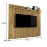 Painel Ripado Para TV até 75 Polegadas Venus 1.8 x 1.8 Cumaru - Giga Móveis - 3