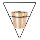 Ver imagem 1 de Vaso Dourado em Cerâmica com Suporte de Parede 9510 Mart